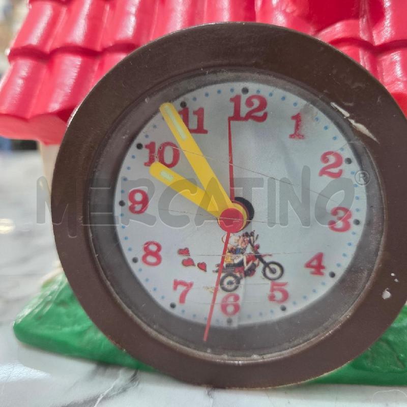 SVEGLIA VINTAGE CASETTA MULINO BIANCO TETTO ROSSO DIFETTI QUADRANTE | Mercatino dell'Usato Benevento 4