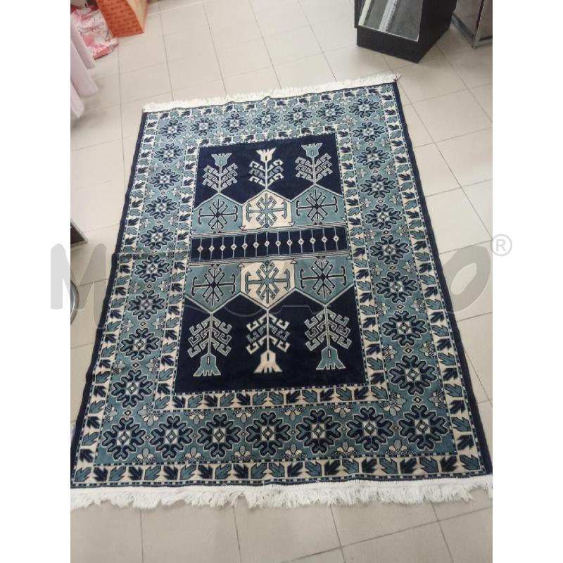 TAPPETO BLU 194X143 FANTASIA BLU E AZZURRO IZMIR VELOUR | Mercatino dell'Usato Benevento 1