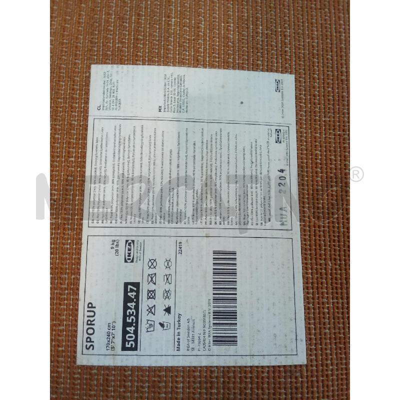 TAPPETO IKEA SPORUT ARANCIONE 240X170 | Mercatino dell'Usato Benevento 4