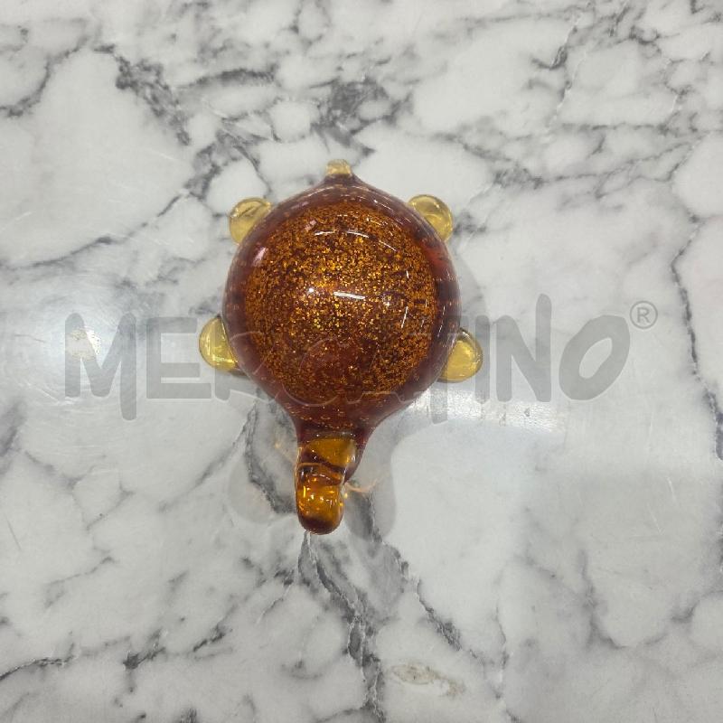 TARTARUGA VETRO MURANO MARRONE  | Mercatino dell'Usato Benevento 1
