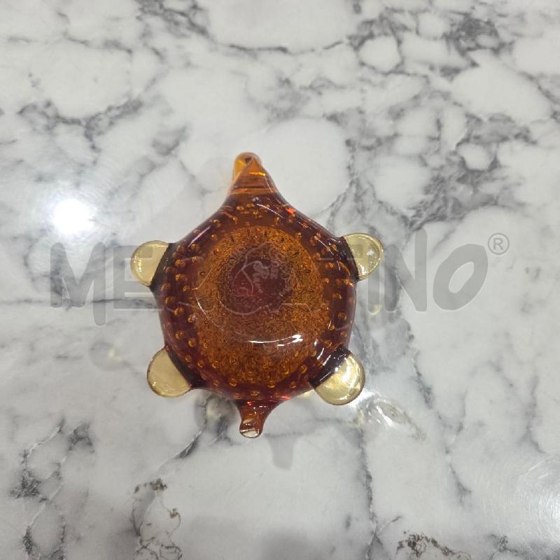 TARTARUGA VETRO MURANO MARRONE  | Mercatino dell'Usato Benevento 3