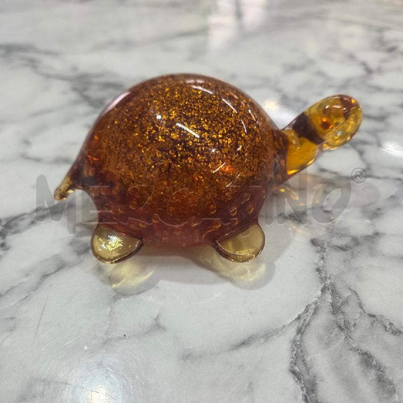 TARTARUGA VETRO MURANO MARRONE  | Mercatino dell'Usato Benevento 4