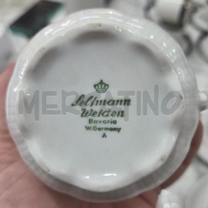 TAZZA CER BIANCA FIORI ROSA BAVARIA | Mercatino dell'Usato Benevento 4