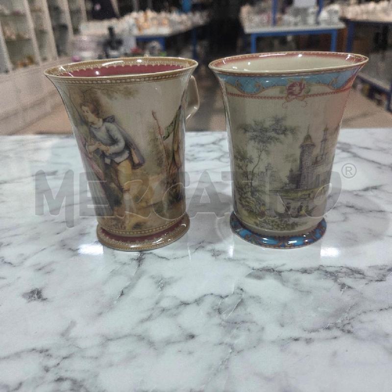 TAZZA COPPIA CER BEIGE INS DISEGNINI ROYAL CROWN | Mercatino dell'Usato Benevento 1