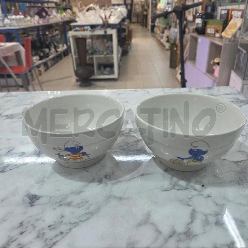 TAZZA COPPIA DA LATTE CER BIANCA PUFFI | Mercatino dell'Usato Benevento 1