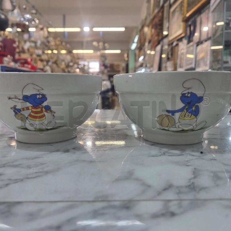 TAZZA COPPIA DA LATTE CER BIANCA PUFFI | Mercatino dell'Usato Benevento 3
