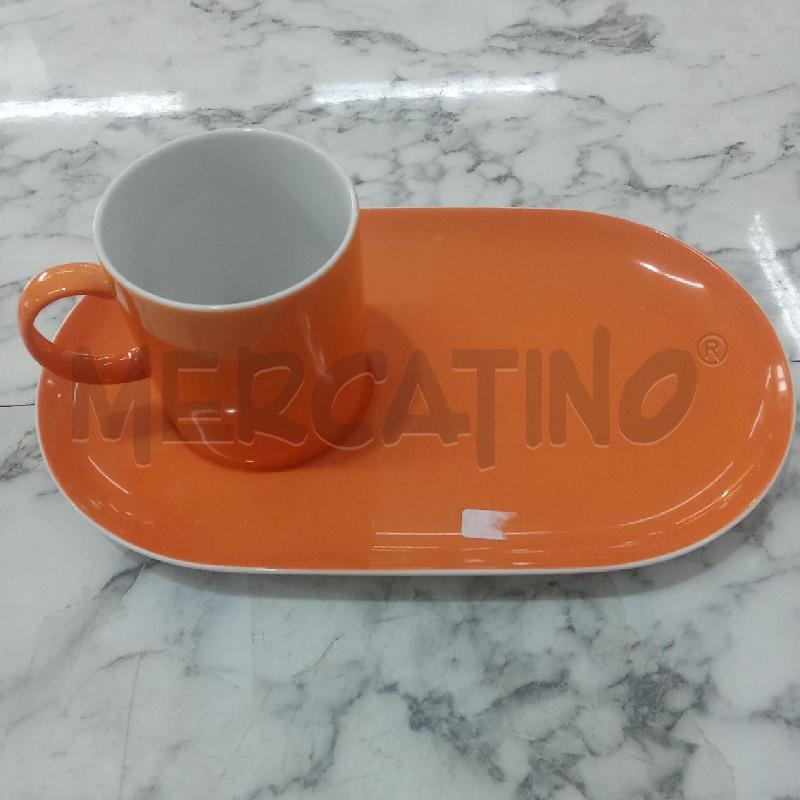 TAZZA DA COLAZIONE CER ARANCIONE+VASSOIETTO THOMAS | Mercatino dell'Usato Benevento 2