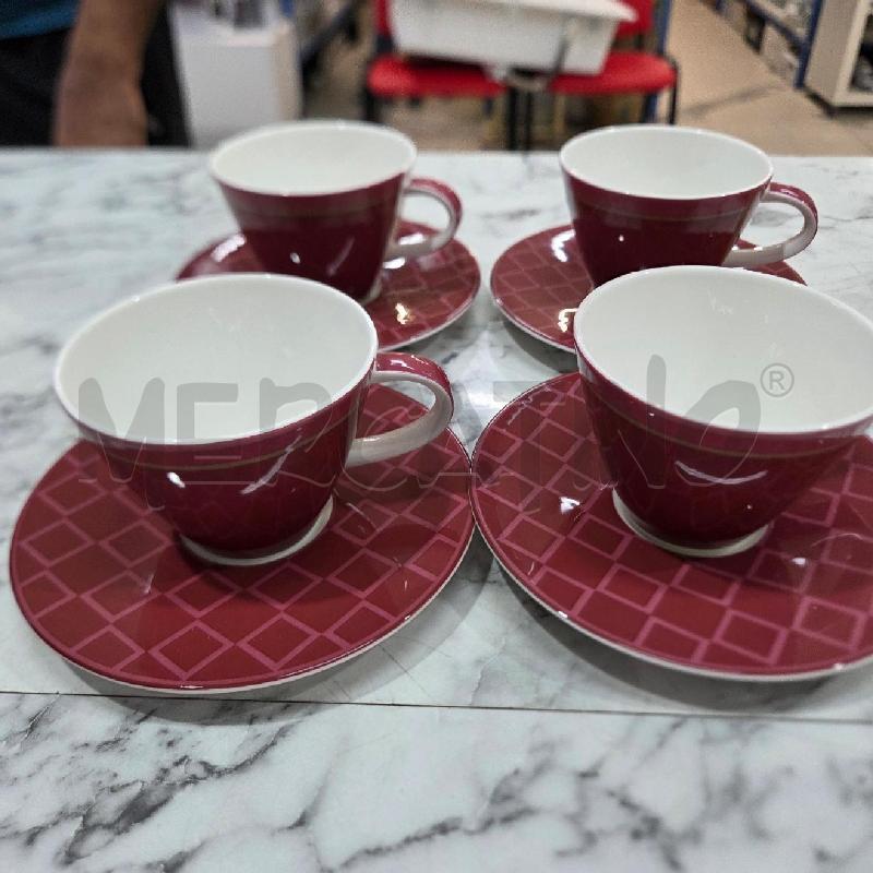 TAZZE PZ. CER FUCSIA INTERNO BIANCO VILLEROY BOCH | Mercatino dell'Usato Benevento 1