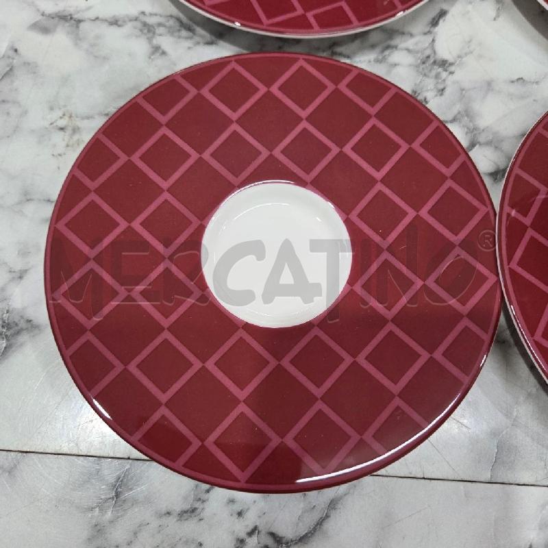 TAZZE PZ. CER FUCSIA INTERNO BIANCO VILLEROY BOCH | Mercatino dell'Usato Benevento 4