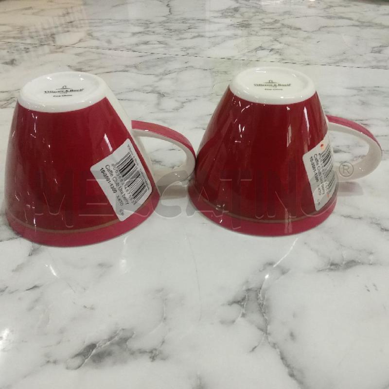 TAZZE PZ. COPPIA PORCELLANA FUCSIA VILLEROY BOCH UNI BERRY | Mercatino dell'Usato Benevento 3