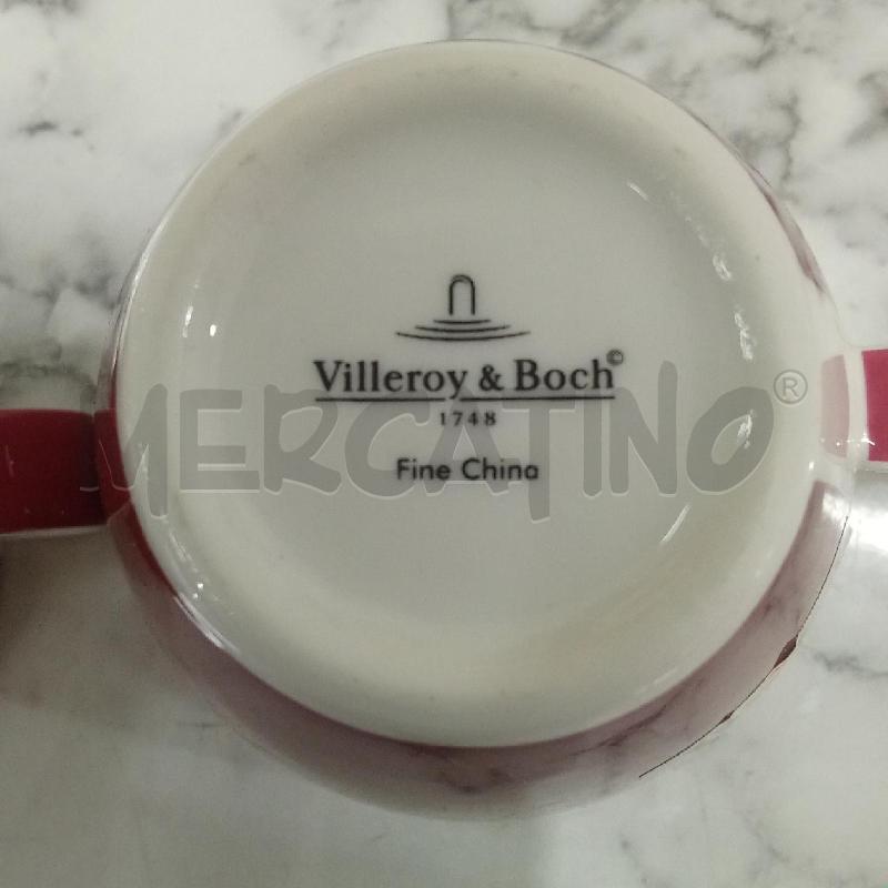 TAZZE PZ. COPPIA PORCELLANA FUCSIA VILLEROY BOCH UNI BERRY | Mercatino dell'Usato Benevento 5