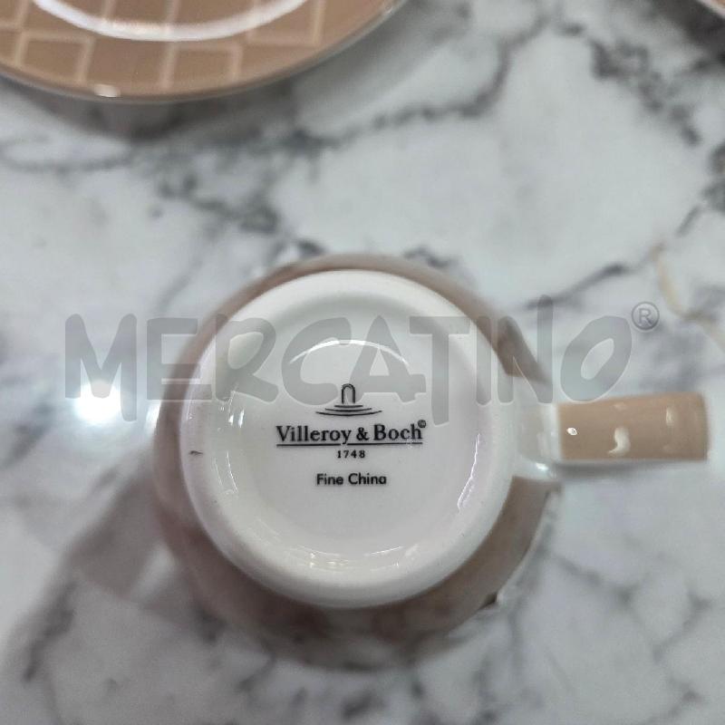 TAZZE PZ. GRUPPO CER MARRONE VILLEROY BOCH CAFFÈ CARAMEL | Mercatino dell'Usato Benevento 4