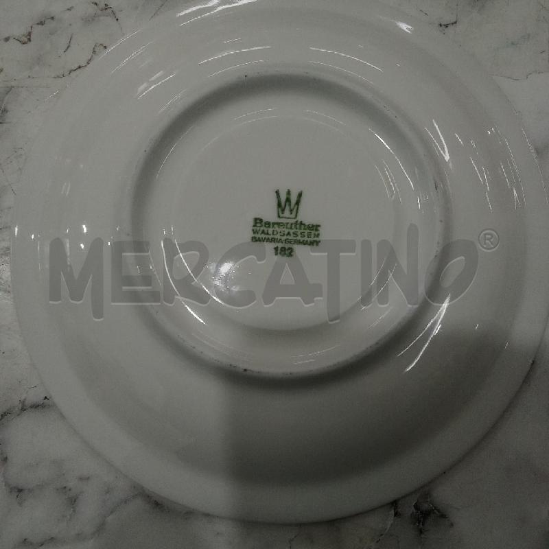 TAZZE PZ. +TEIERA+LATT CER BIANCHE FOGLIE VERDI | Mercatino dell'Usato Benevento 5