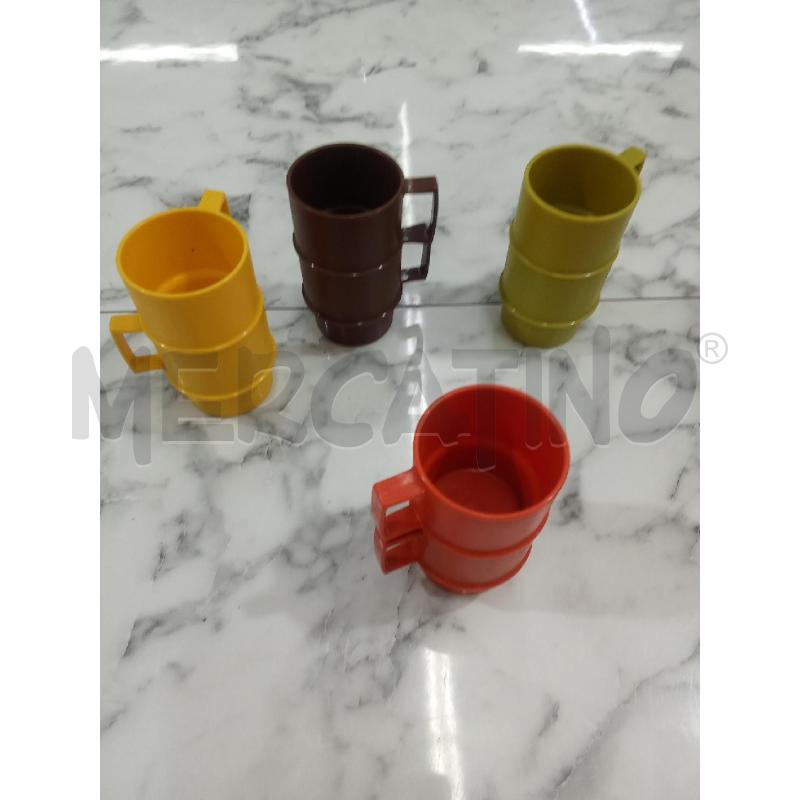 TAZZINE PLASTICA MINI COLORATE TUPPERWARE | Mercatino dell'Usato Benevento 1
