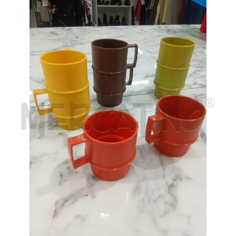 TAZZINE PLASTICA MINI COLORATE TUPPERWARE | Mercatino dell'Usato Benevento 2