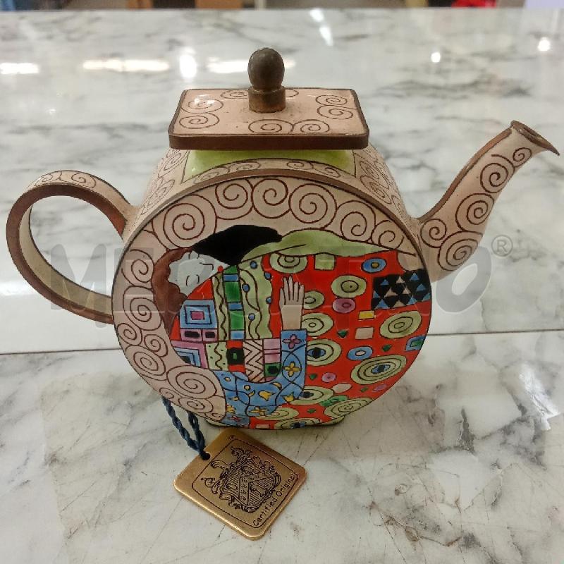 TEIERA MINI SMALTATA ABBRACCIO DI KLIMT DA COLLEZIONE | Mercatino dell'Usato Benevento 2