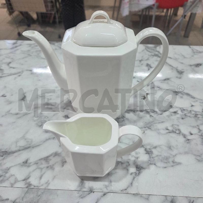 TEIERA PORCELLANA BIANCA+LATT VILLEROY BOCH HEINRICH | Mercatino dell'Usato Benevento 1