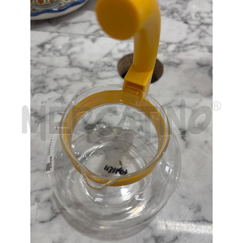 TEIERA VETRO TAPPO GIALLO GUZZINI | Mercatino dell'Usato Benevento 2