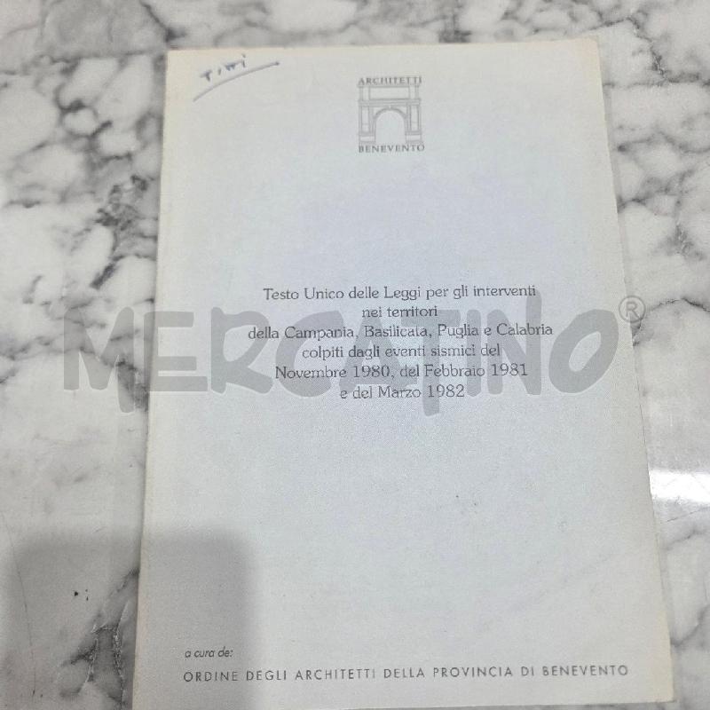 TESTO UNICO DELLE LEGGI PER GLI INTERVENTI NEI TERRITORI | Mercatino dell'Usato Benevento 1