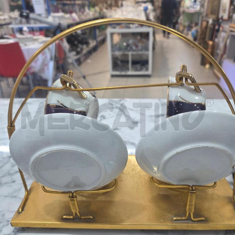TETE A TETE CER BIANCO RIGHE VIOLA+LATT | Mercatino dell'Usato Benevento 4