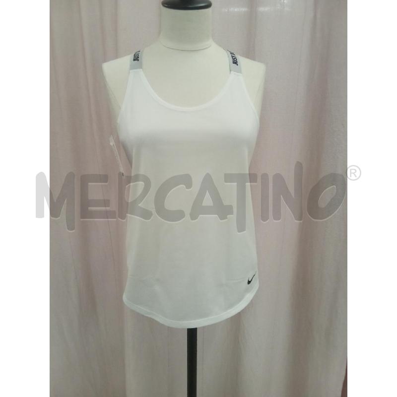 TOP BIANCO CANOTTA INCROCIO NERO ELASTICO | Mercatino dell'Usato Benevento 1
