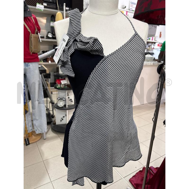 TOP MAX&CO NERO BIANCO RIGHE  | Mercatino dell'Usato Benevento 1