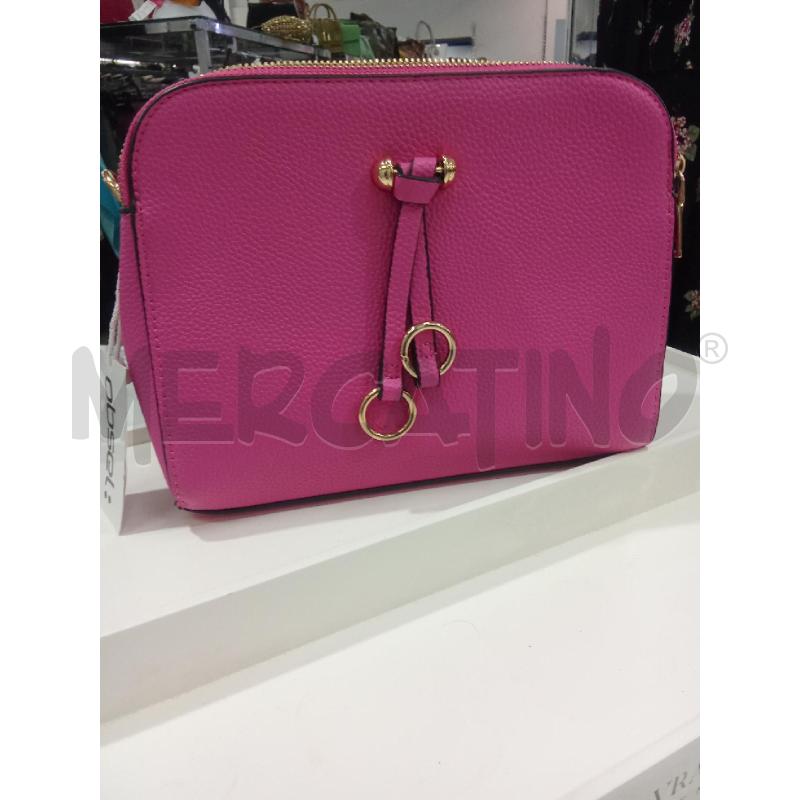 TRACOLLA DONNA FUCSIA CERCHIETTI METALLO DORATI  | Mercatino dell'Usato Benevento 1
