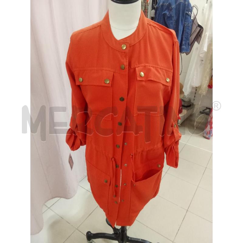 TRENCH DONNA LEGGERO ARANCIONE LACCIO IN VITA PIAZZA ITALIA | Mercatino dell'Usato Benevento 1