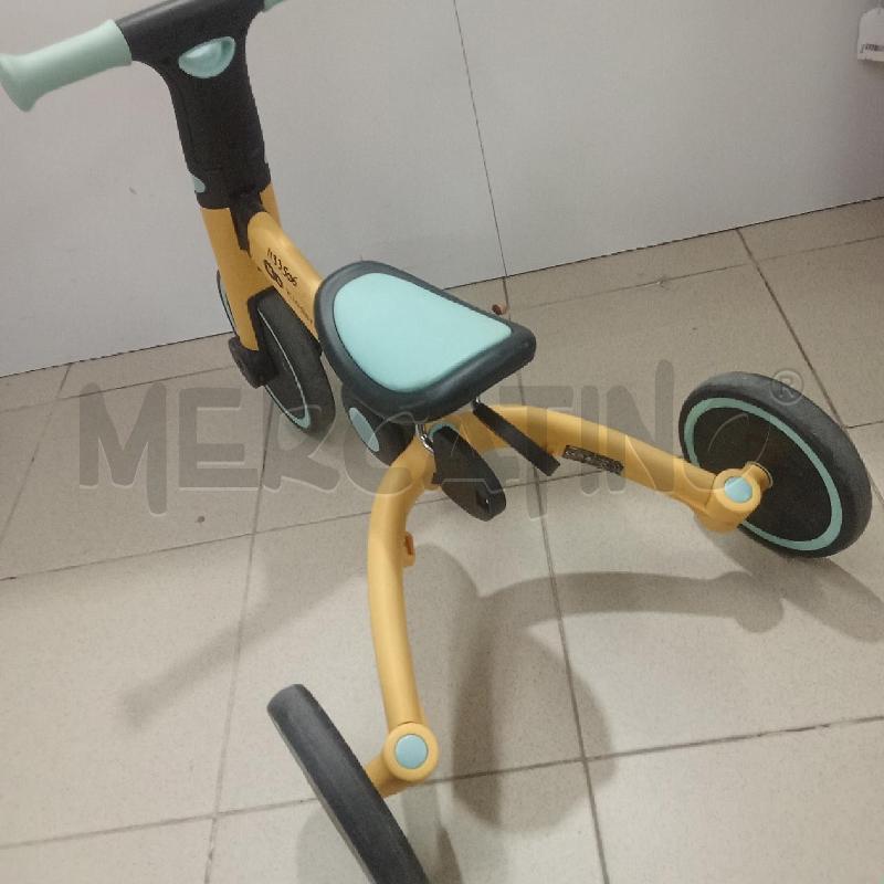 TRICICLO 2 IN 1 GIALLO AZZURRO KINDERKRAFT  | Mercatino dell'Usato Benevento 3