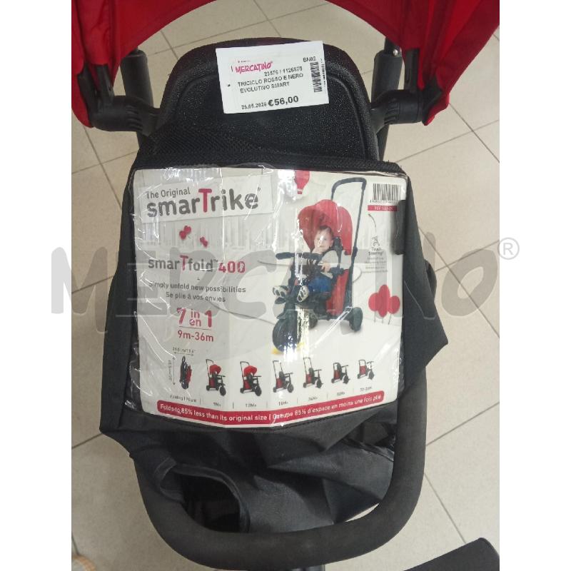 TRICICLO ROSSO E NERO EVOLUTIVO SMARTRIKE  | Mercatino dell'Usato Benevento 4