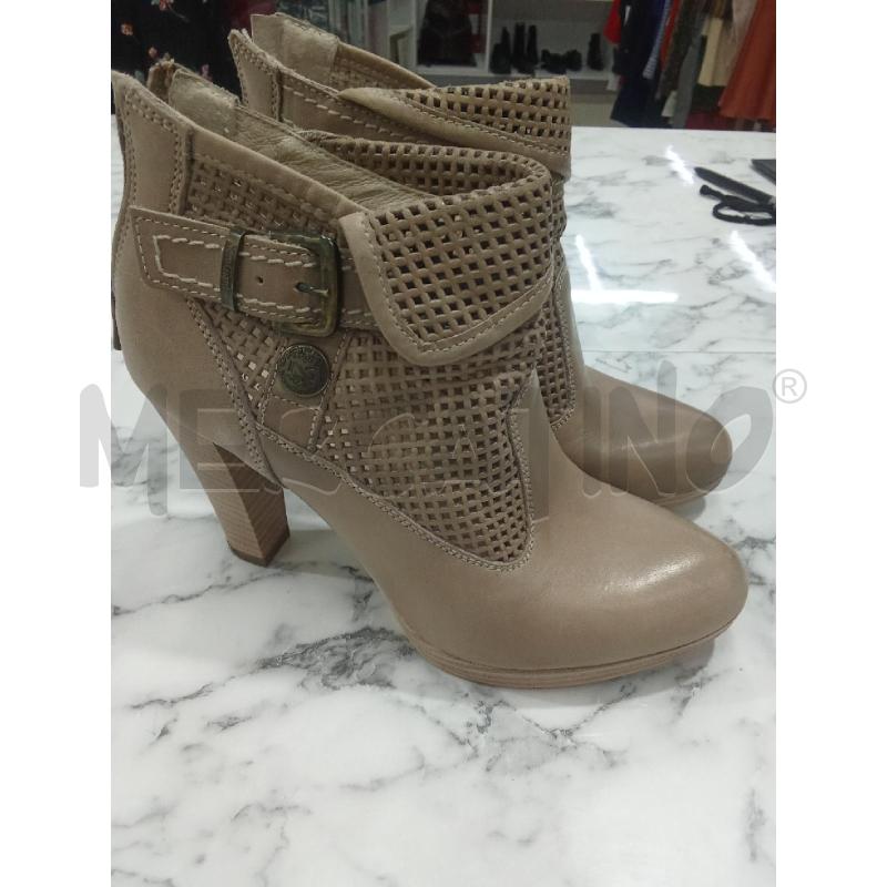 TRONCHETTO BEIGE TRAFORATO TACCO NERO GIARDINI | Mercatino dell'Usato Benevento 4