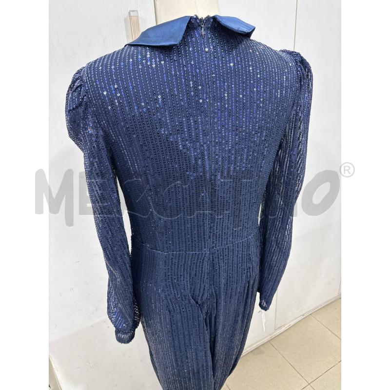 TUTA DONNA INTERA BLU PAIETTE CON COLLETTO RASO | Mercatino dell'Usato Benevento 3