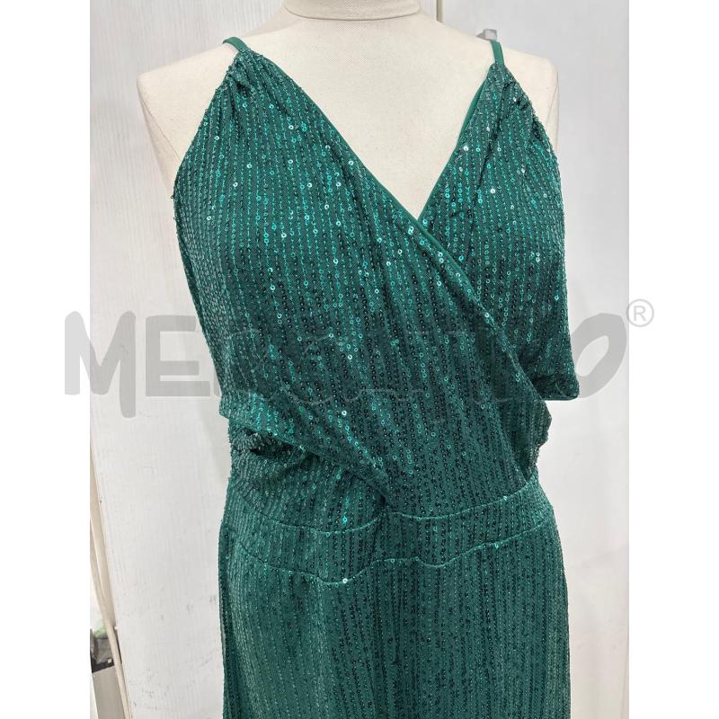 TUTA DONNA INTERA VERDE PAIETTE CON TOP INCROCIO | Mercatino dell'Usato Benevento 3