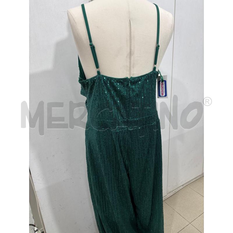 TUTA DONNA INTERA VERDE PAIETTE CON TOP INCROCIO | Mercatino dell'Usato Benevento 5