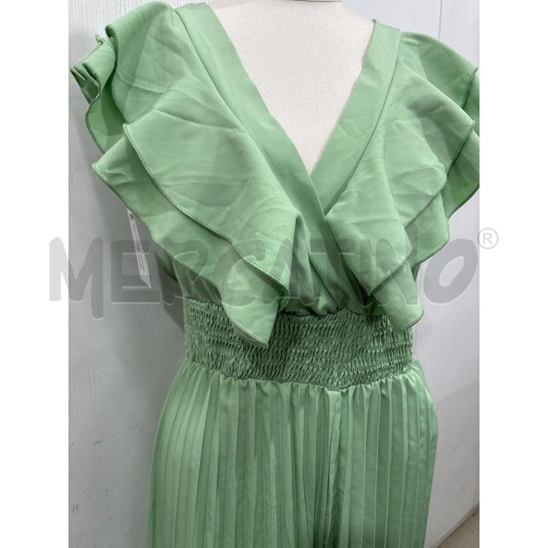 TUTA DONNA INTERA VERDE PLISSETTATA CON SCOLLO BALZE SHEIN | Mercatino dell'Usato Benevento 2