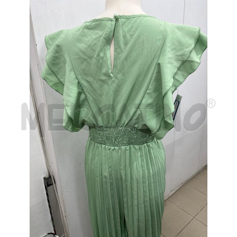 TUTA DONNA INTERA VERDE PLISSETTATA CON SCOLLO BALZE SHEIN | Mercatino dell'Usato Benevento 3