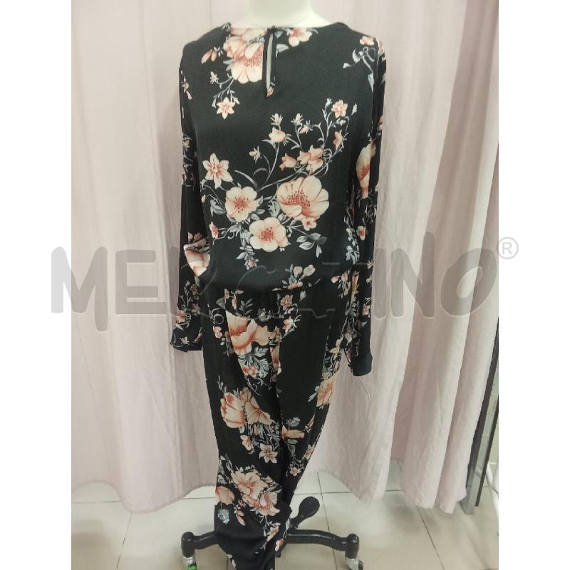 TUTA DONNA NERA INTERA FIORI ROSA YAMAMAY | Mercatino dell'Usato Benevento 1