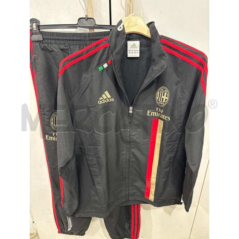 TUTA UOMO NERA ROSSA MILAN FLY EMIRATES ADIDAS | Mercatino dell'Usato Benevento 1