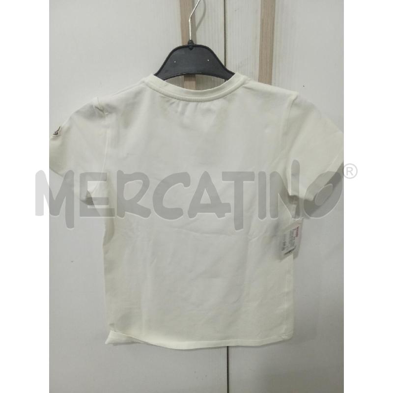 T SHIRT BAMBINA BIANCA FIORI BLU MONCLER | Mercatino dell'Usato Benevento 2