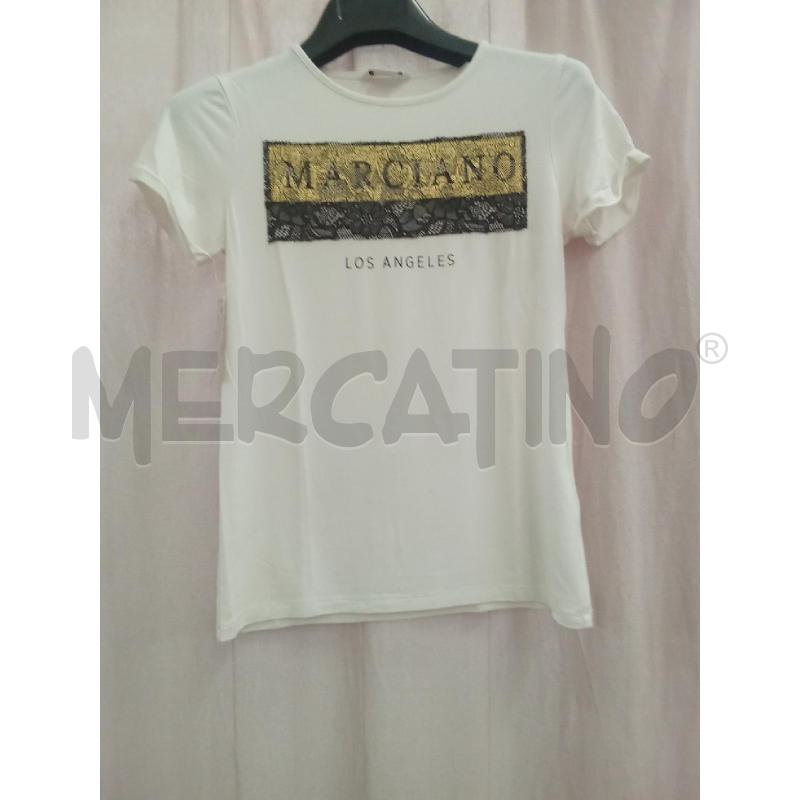 T SHIRT BAMBINA BIANCA INS DORATO MARCIANO GUESS | Mercatino dell'Usato Benevento 1