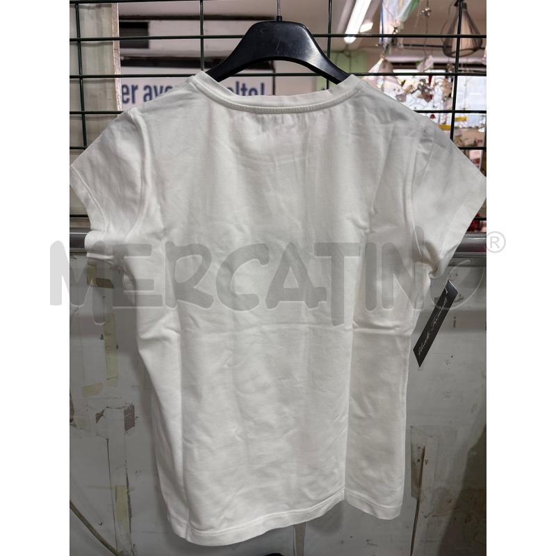 T SHIRT BAMBINA BIANCA MISS BLUMARINE SCRITTA STRASS | Mercatino dell'Usato Benevento 2