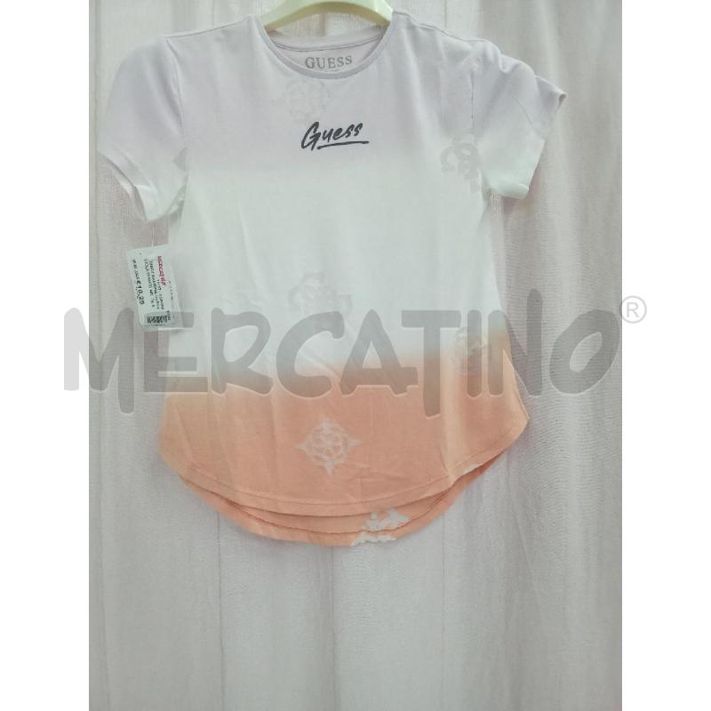 T SHIRT BAMBINA GUESS VIOLA BIANCO ARANCIO | Mercatino dell'Usato Benevento 1