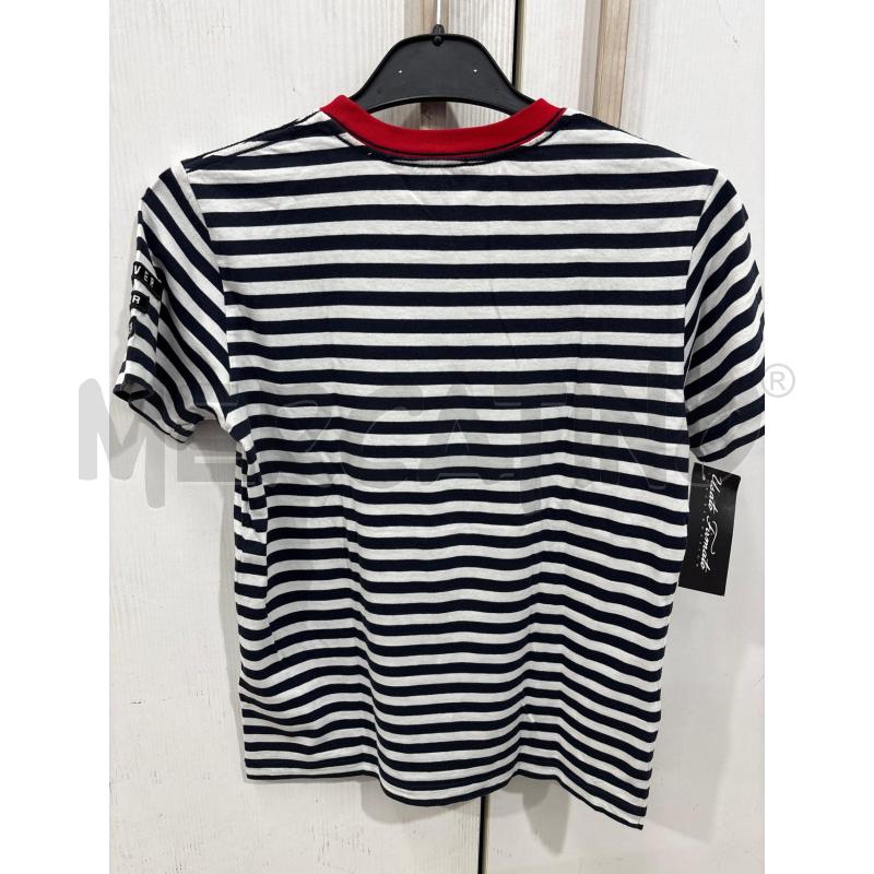 T SHIRT BAMBINO DIESEL RIGHE BIANCO NERO BORDO COLLETTO ROSSO SCRITTA ROSA SUL PETTO | Mercatino dell'Usato Benevento 4