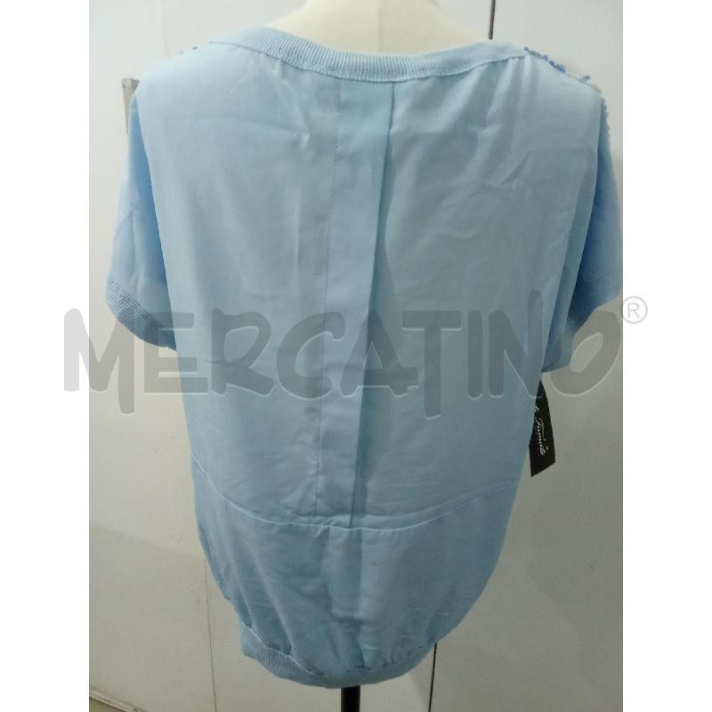 T SHIRT DONNA AZZURRA CON PAILLETTES PINKO | Mercatino dell'Usato Benevento 3