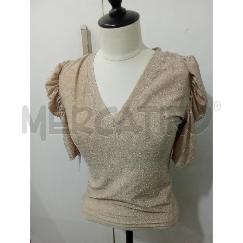T SHIRT DONNA BEIGE LAMINATA HOPE  | Mercatino dell'Usato Benevento 1