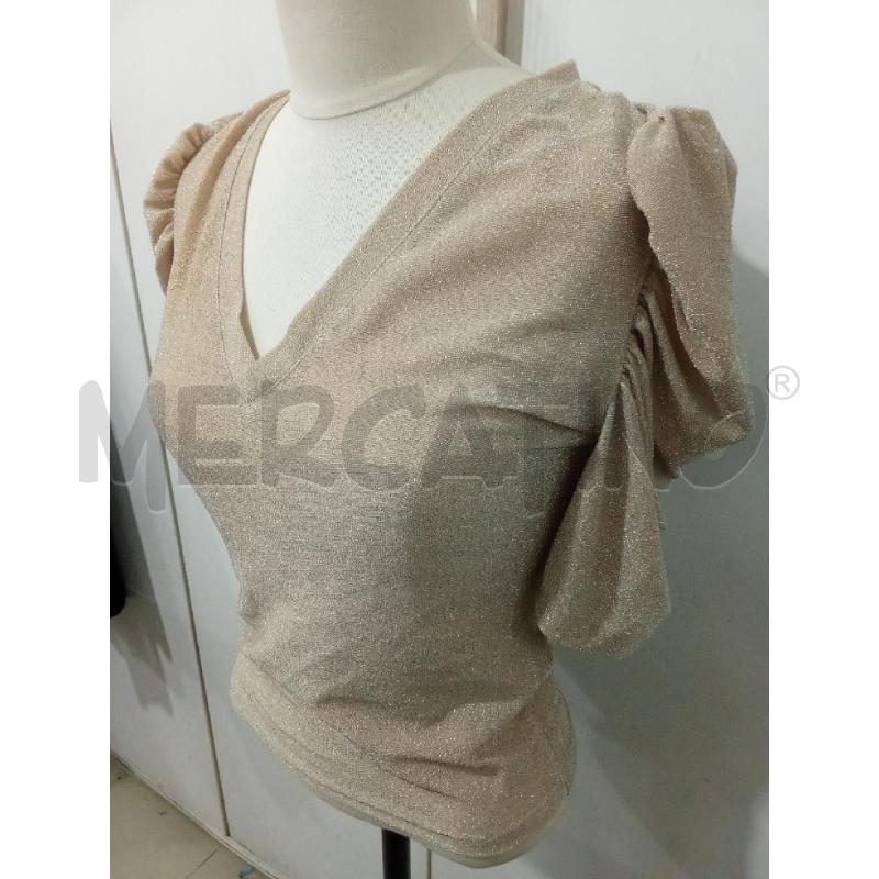T SHIRT DONNA BEIGE LAMINATA HOPE  | Mercatino dell'Usato Benevento 2