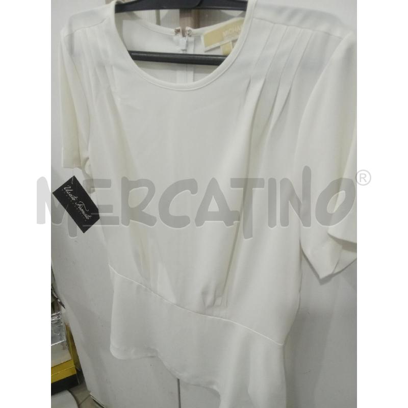 T SHIRT DONNA BIANCO MICHAEL KORS ZIP SCHIENA | Mercatino dell'Usato Benevento 2