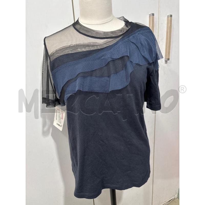 T SHIRT DONNA BLU CON TULLE MAX&CO | Mercatino dell'Usato Benevento 1