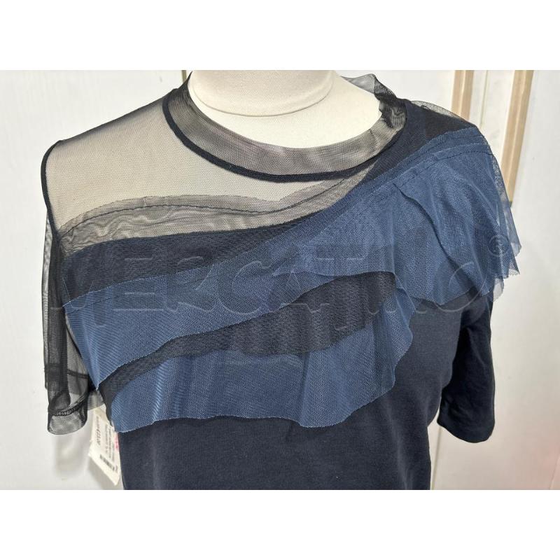 T SHIRT DONNA BLU CON TULLE MAX&CO | Mercatino dell'Usato Benevento 2