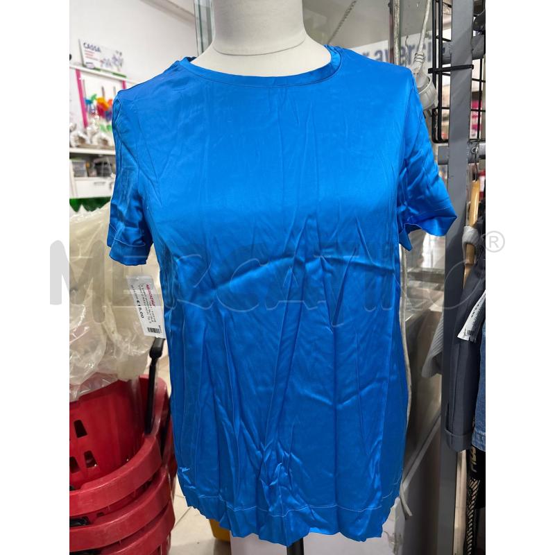T SHIRT DONNA BLU ELETTRICO RASO MOTIVI | Mercatino dell'Usato Benevento 1